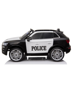 Audi Q5 Police automobil na akumulator za decu Black