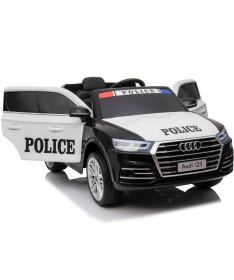 Audi Q5 Police automobil na akumulator za decu Black