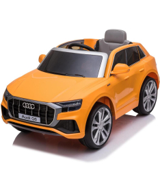 Audi Q8 automobil na akumulator za decu orange/red