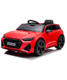 Audi RS 6 automobil na akumulator za decu White/Red