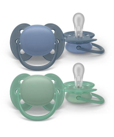 Avent Ultra Soft varalica za dečake 6-18 meseci Blue&Green SCF091/42