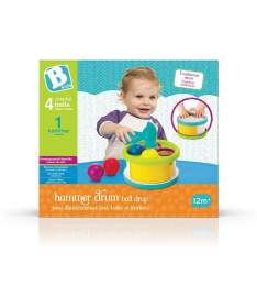 B kids Infantino edukativna igračka za bebe Hammer Drum Ball Drop 22115142