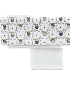 Babyjem pamučne tetra pelene - maramice mini 4 kom - motiv sloncici