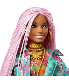 Barbie EXTRA Pink pletenice lutka za devojčicu - 36881