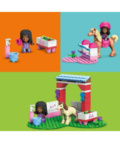 Barbie kocke škola jahanja igračka za devojčicu 72 elemenata - A070973