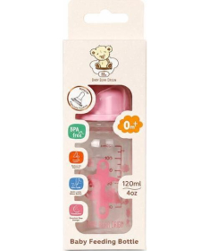 BBO Classic staklena flašica za bebe 120ml Pink 44673GP