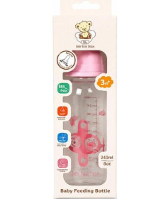 BBO Classic staklena flašica za bebe 240ml Pink 44674GP