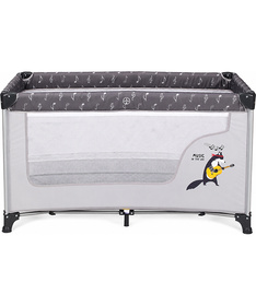 BBO Dream&Play prenosivi krevetac za bebe 2 nivoa Grey