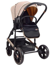 BBO kolica za bebe 2 u 1 sa auto sedištem do 22 kg Megamove Latte