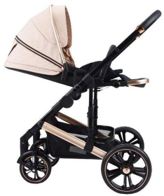 BBO kolica za bebe 2 u 1 sa auto sedištem do 22 kg Megamove Latte