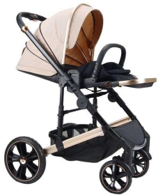 BBO kolica za bebe 2 u 1 sa auto sedištem do 22 kg Megamove Latte