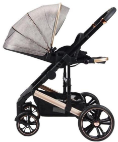 BBO kolica za bebe 2 u 1 sa auto sedištem do 22 kg Megamove Mocha