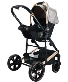 BBO kolica za bebe 2 u 1 sa auto sedištem do 22 kg Megamove Mocha