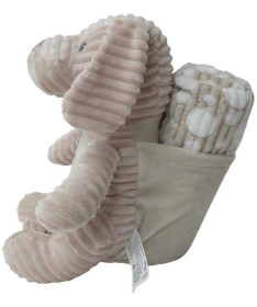 BBO plišana igračka i ćebe za bebe Beige Dog