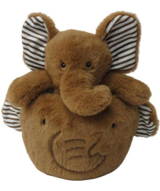 BBO plišana igračka i ćebe za bebe Brown Elephant