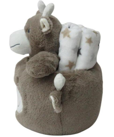 BBO plišana igračka i ćebe za bebe Grey Giraffe