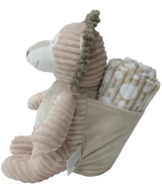 BBO plišana igračka i ćebe za bebe Natur Lion