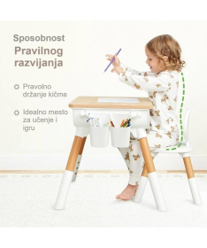 BBO set dečiji sto i stolice - Natur
