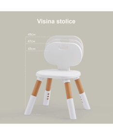 BBO set dečiji sto i stolice - Natur