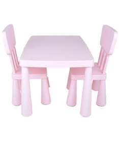 BBO set dečiji sto i stolice - Pink