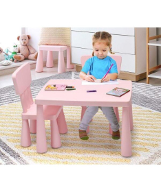 BBO set dečiji sto i stolice - Pink