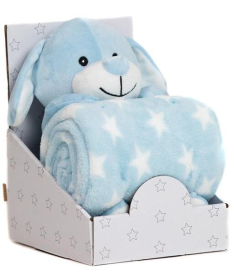 BBO set za bebe ćebe sa igračkom – Blue Dog