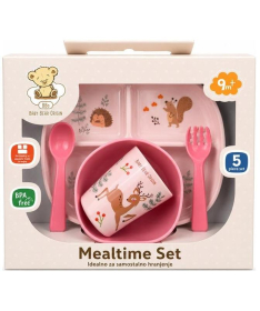 BBO set za hranjenje bebe Pink Deer 45358PD