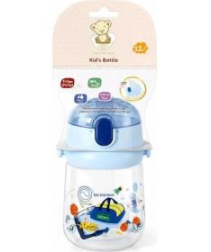 BBO šolja sa slamcicom i trakom 400ml Blue 52145B