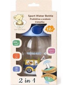 BBO šolja sa slamcicom i trakom 650ml Blue 52133B