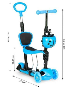 BBO trotinet za decu 5 u 1 Giga - Blue
