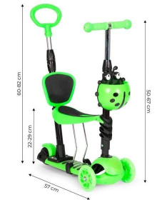 BBO trotinet za decu 5 u 1 Giga - Green