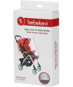 Bebekevi kišna navlaka za kolica Crna