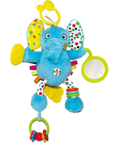 Biba Toys plišana igračka sa ogledalom Slonče žuta A071919