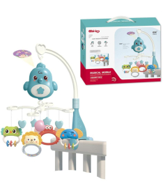 Bibi-irn Muzička vrteška projektor za krevetac Životinje zelena