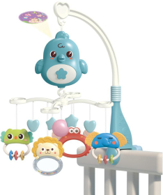 Bibi-irn Muzička vrteška projektor za krevetac Životinje zelena