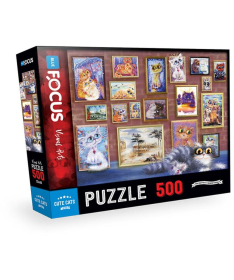 Blue Focus Puzzle za decu 500 delova Simpatične mace - 1038771