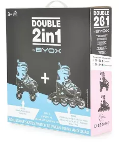 BYOX Double Roleri za decu 2u 1 veličina 30-33 Turquoise