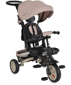 Byox Explorer sklopivi tricikl za decu sa rotirajućim sedištem do 25 kg Beige