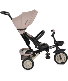 Byox Explorer sklopivi tricikl za decu sa rotirajućim sedištem do 25 kg Beige
