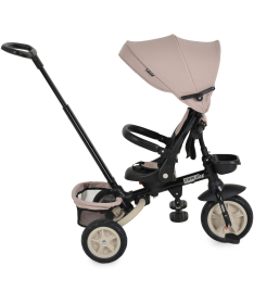 Byox Explorer sklopivi tricikl za decu sa rotirajućim sedištem do 25 kg Beige