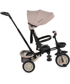 Byox Explorer sklopivi tricikl za decu sa rotirajućim sedištem do 25 kg Beige