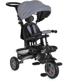 Byox Explorer sklopivi tricikl za decu sa rotirajućim sedištem do 25 kg Dark Grey