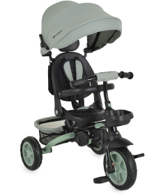 Byox Explorer sklopivi tricikl za decu sa rotirajućim sedištem do 25 kg Green