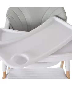 Cangaroo Almond jednopoložajna hranilica za decu 6m+ Grey