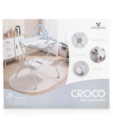 Cangaroo Croco multifunkcionalni stalak za presvlačenje bebe Grey