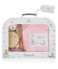 Cangaroo poklon set za bebe 6u1 Bearli – Pink