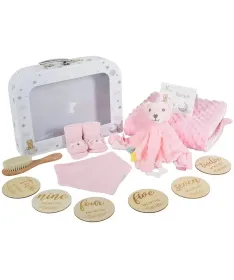 Cangaroo poklon set za bebe 6u1 Bearli – Pink