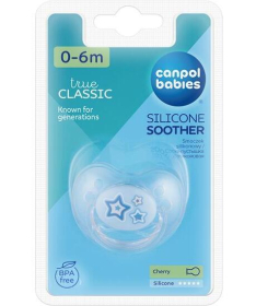 Canpol Babies Cherry silikonska varalica za bebe 0-6m 22/562-Blue