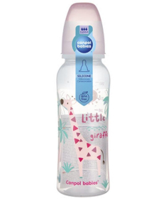 Canpol Babies flašica za bebe 250ml africa 59/200 Pink