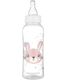 Canpol Babies flašica za bebe Cute Animals 250ml Pink - 11/841